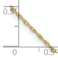 10k .8mm Lite-Baby Rope Chain-10KPE3-14