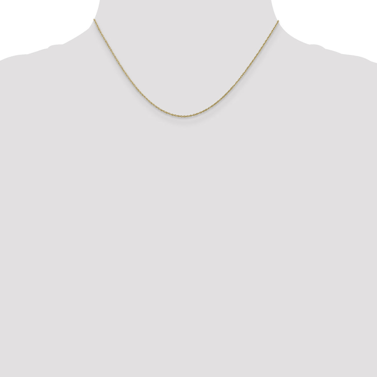 10k .8mm Lite-Baby Rope Chain-10KPE3-16