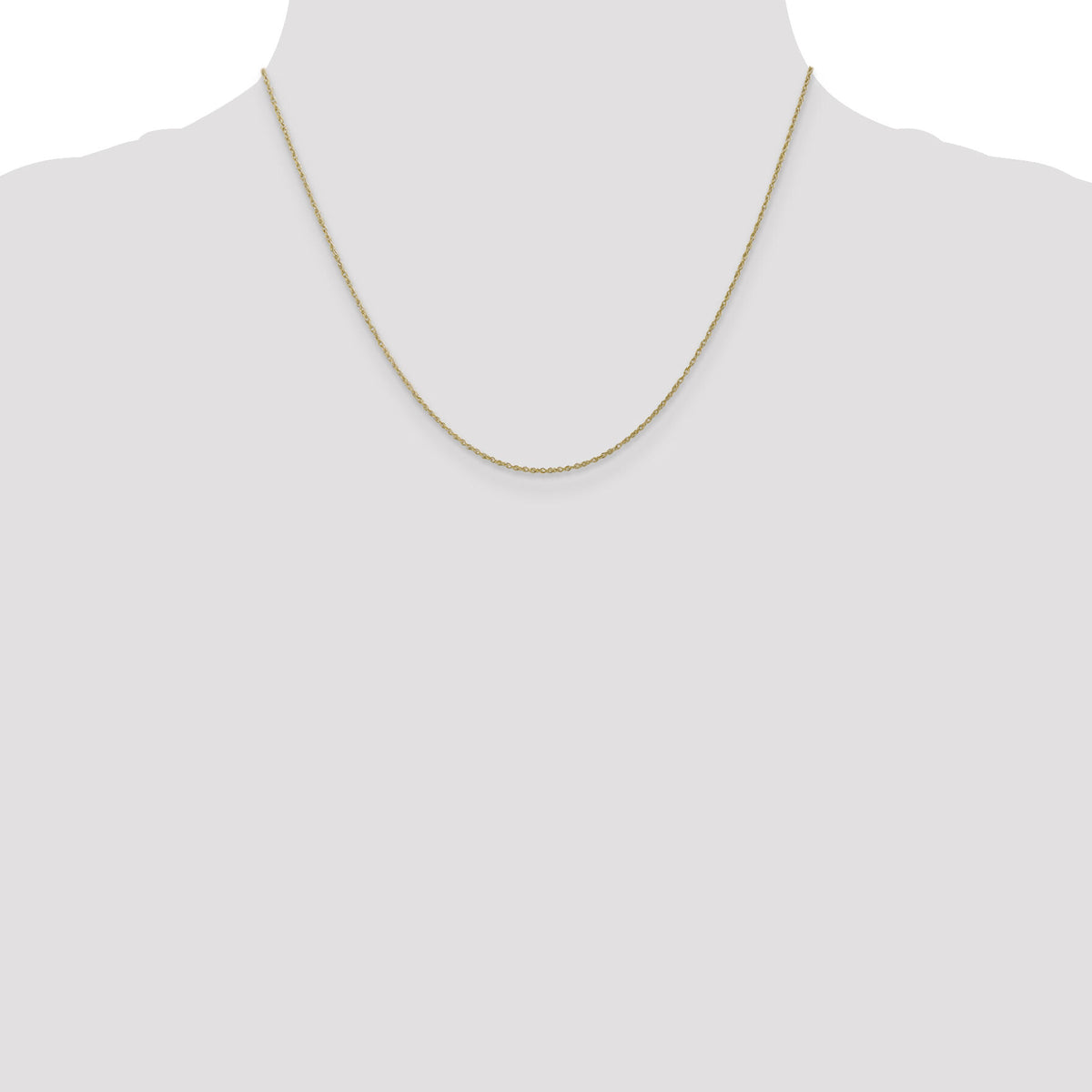 10k .8mm Lite-Baby Rope Chain-10KPE3-18