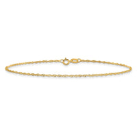 10k 1.1mm Singapore Chain Anklet-10KPE9-9