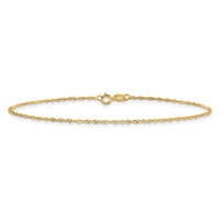 10k 1.1mm Singapore Chain Anklet-10KPE9-10