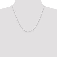 10k White Gold .5mm Box Chain-10KWB040-20