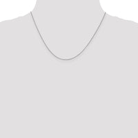 10K White Gold .7mm Box Chain-10KWB050-18