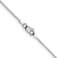 10k WG .95mm Box Chain-10KWB095-18