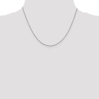 10k WG .95mm Box Chain-10KWB095-18