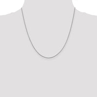 10k WG .95mm Box Chain-10KWB095-20