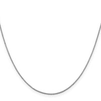 10k White Gold 1mm Box Chain-10KWB100-16