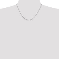10k White Gold 1mm Box Chain-10KWB100-18