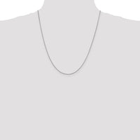 10k White Gold 1mm Box Chain-10KWB100-22