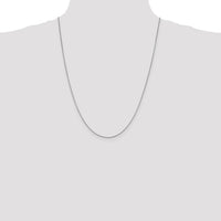 10k White Gold 1mm Box Chain-10KWB100-24