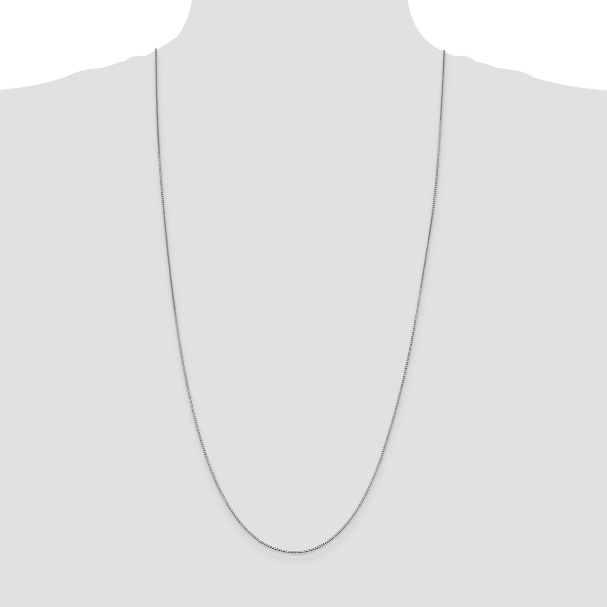 10k White Gold 1mm Box Chain-10KWB100-30