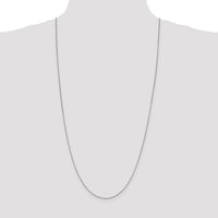 10k White Gold 1mm Box Chain-10KWB100-30