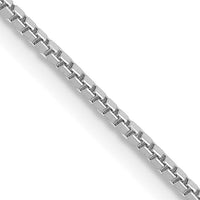 10k White Gold 1mm Box Chain-10KWB100-22