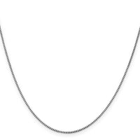 10k WG 1.05mm Box Chain-10KWB105-18