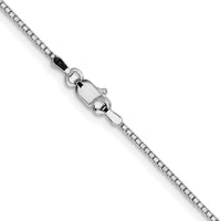 10k WG 1.05mm Box Chain-10KWB105-18