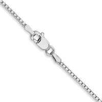 10k WG 1.25mm Box Chain-10KWB125-18