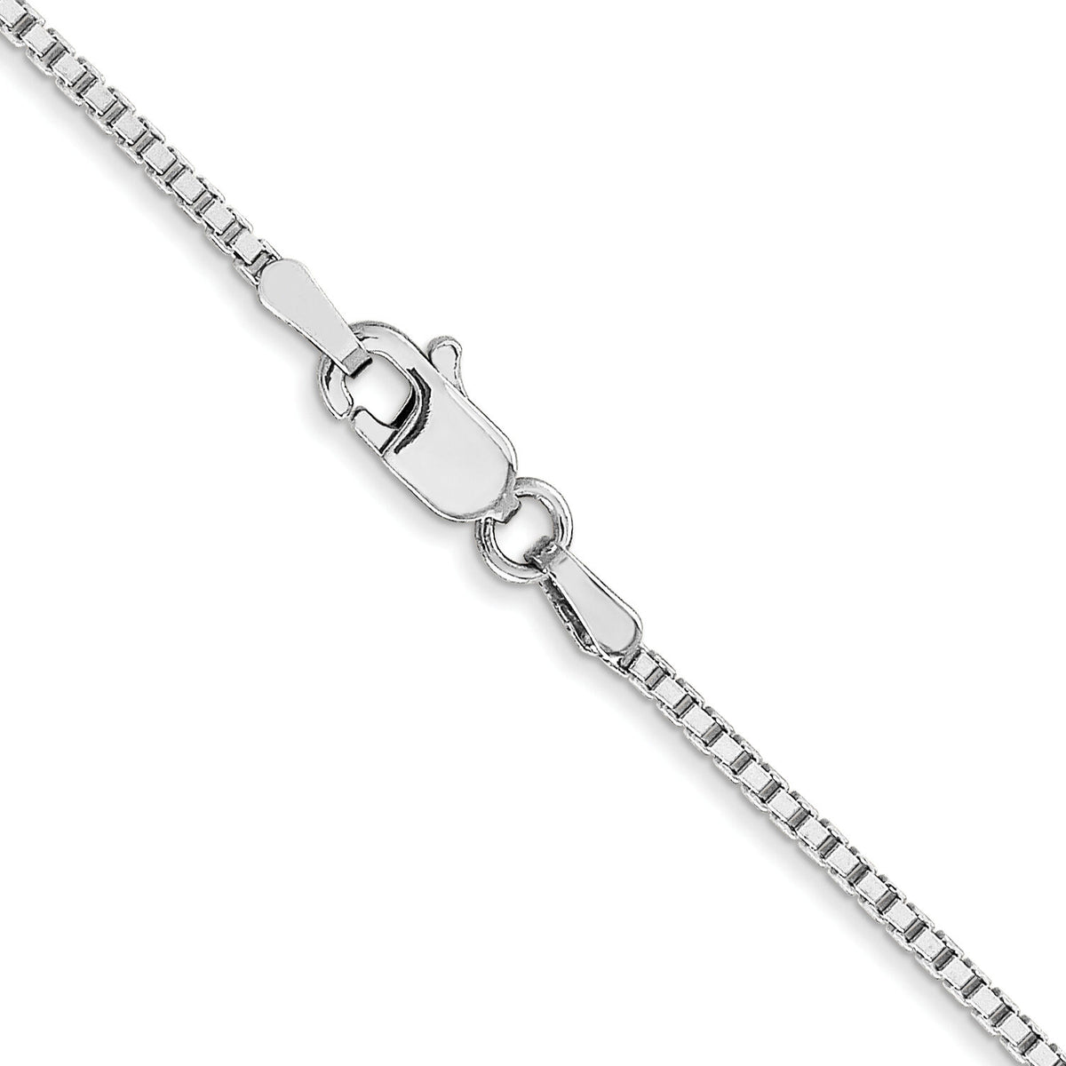 10k WG 1.25mm Box Chain-10KWB125-20