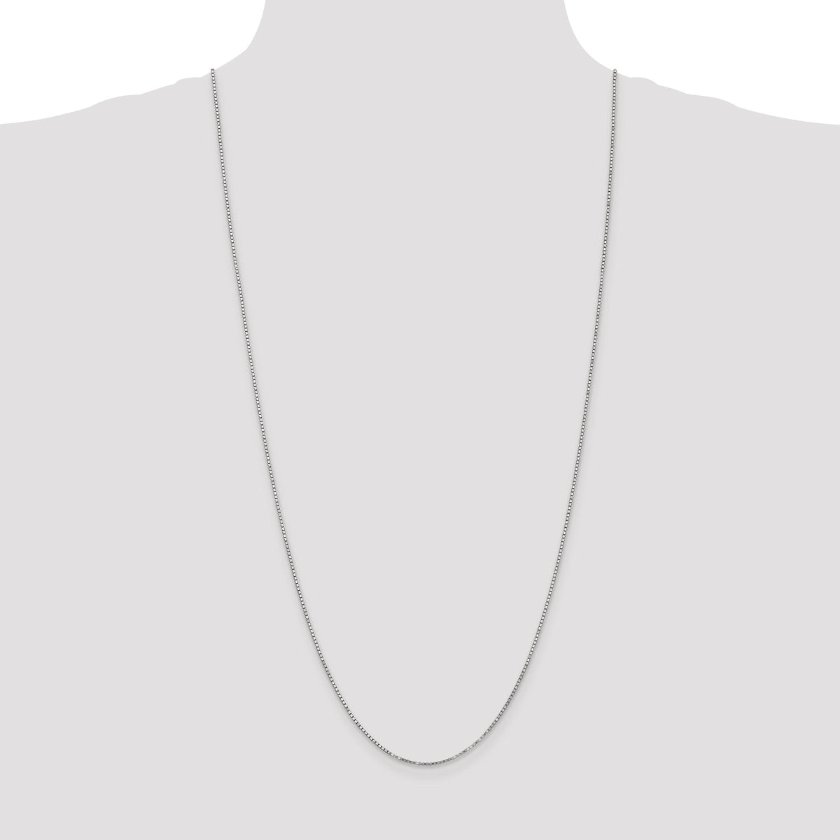10k WG 1.25mm Box Chain-10KWB125-30