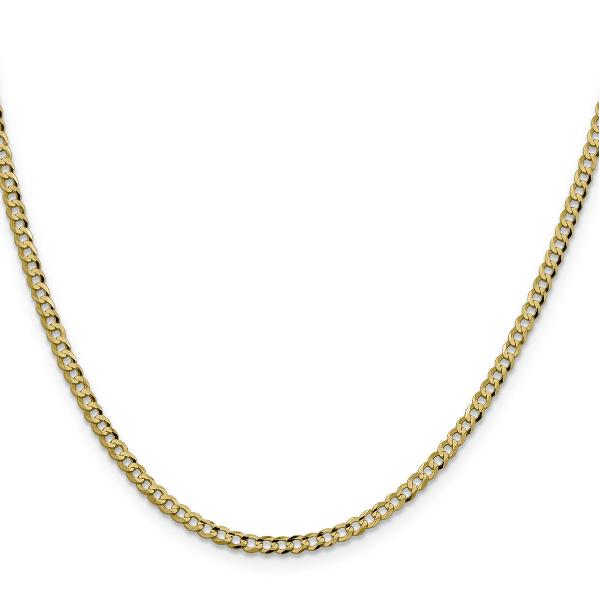 10K 3.1mm Lightweight Flat Cuban Chain-10LCB080-16