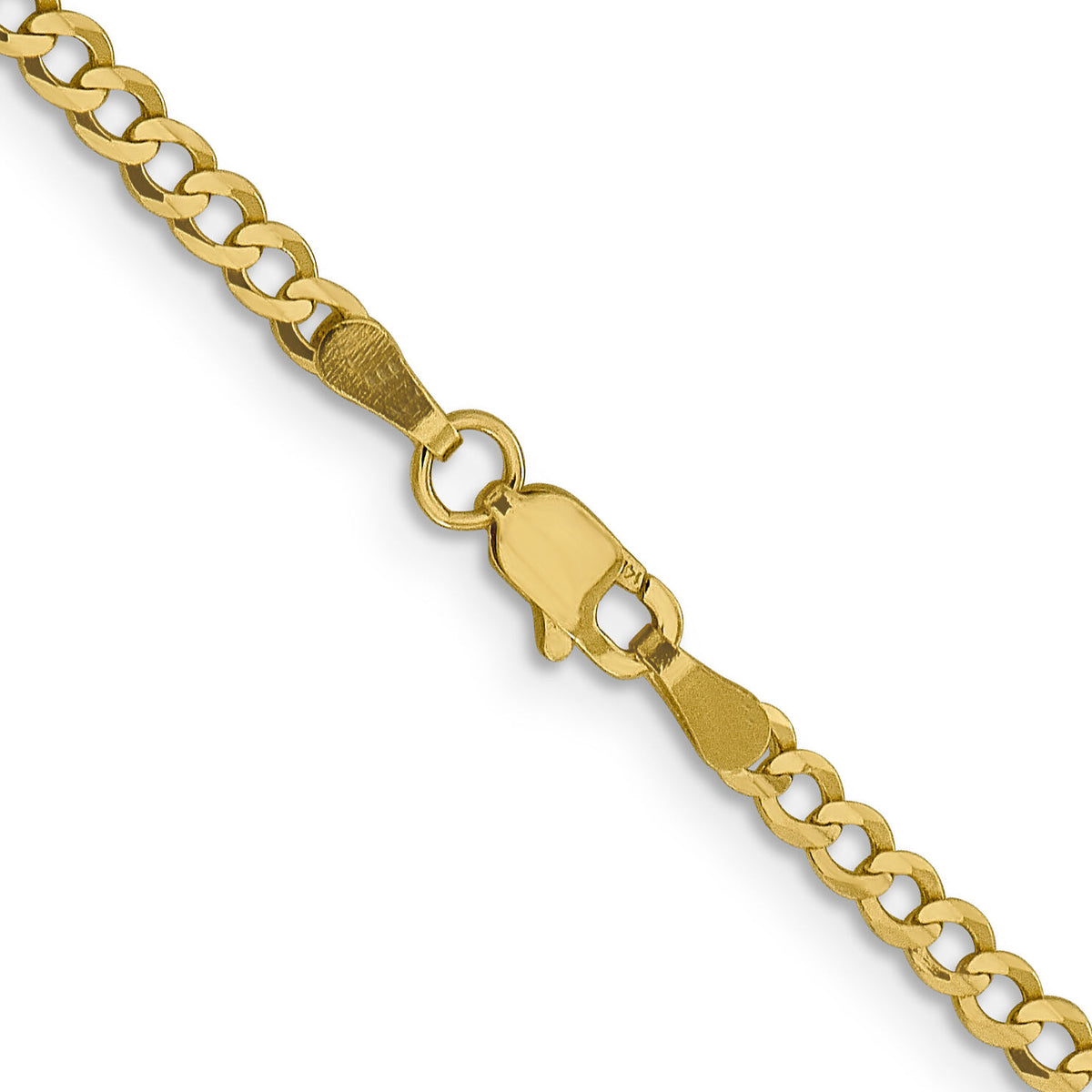 10K 3.1mm Lightweight Flat Cuban Chain-10LCB080-26