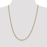 10K 3.1mm Lightweight Flat Cuban Chain-10LCB080-24