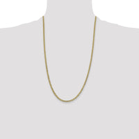 10K 3.1mm Lightweight Flat Cuban Chain-10LCB080-26