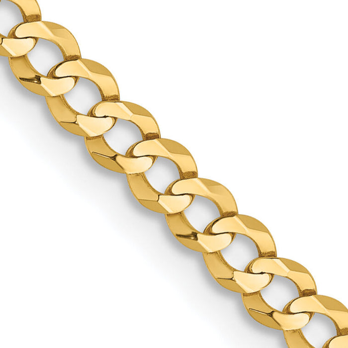 10K 3.1mm Lightweight Flat Cuban Chain-10LCB080-16