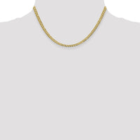 10K 3.7mm Lightweight Flat Cuban Chain-10LCB100-16