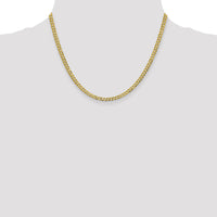 10K 3.7mm Lightweight Flat Cuban Chain-10LCB100-18