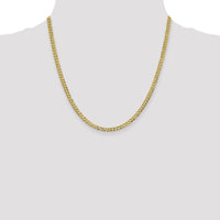 10K 3.7mm Lightweight Flat Cuban Chain-10LCB100-20