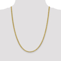 10K 3.7mm Lightweight Flat Cuban Chain-10LCB100-24
