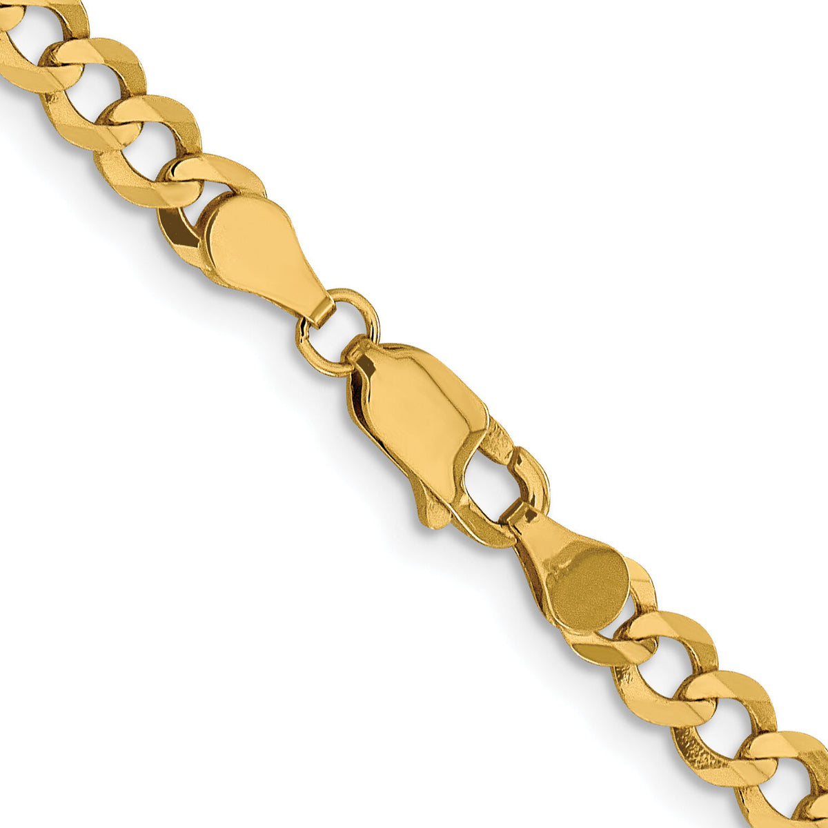 10K 4.7mm Lightweight Flat Cuban Chain-10LCB120-18
