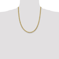 10K 4.7mm Lightweight Flat Cuban Chain-10LCB120-22