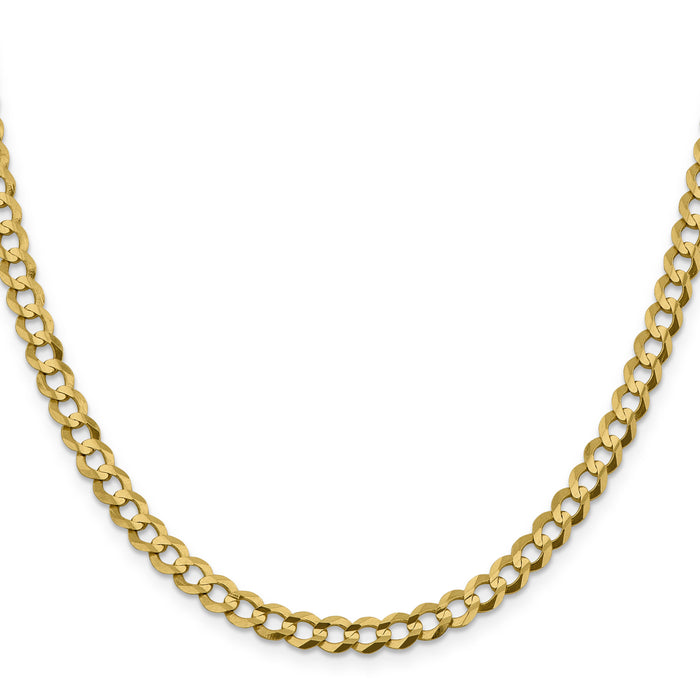 10K 5.9mm Lightweight Flat Cuban Chain-10LCB150-22