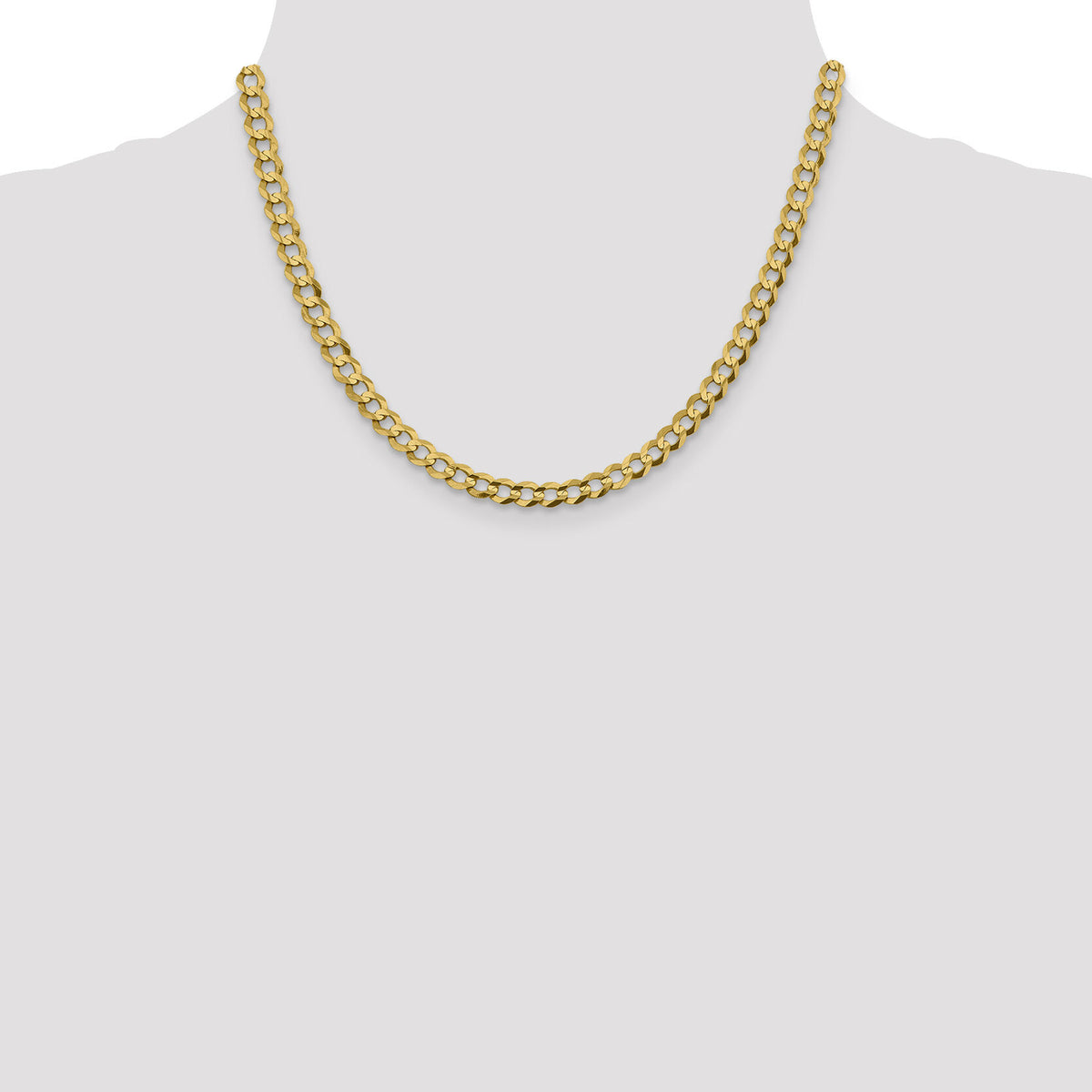 10K 5.9mm Lightweight Flat Cuban Chain-10LCB150-18