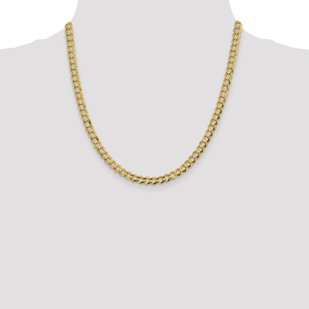10K 5.9mm Lightweight Flat Cuban Chain-10LCB150-20