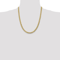 10K 5.9mm Lightweight Flat Cuban Chain-10LCB150-22
