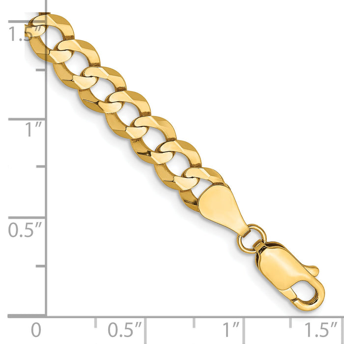 10K 5.9mm Lightweight Flat Cuban Chain-10LCB150-7