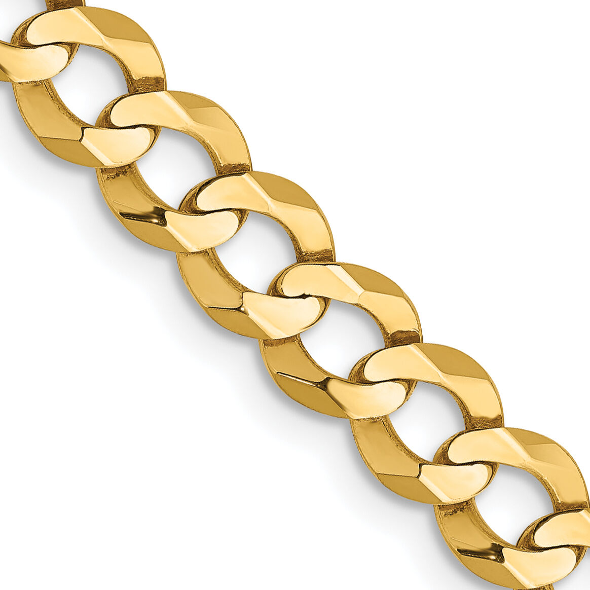 10K 5.9mm Lightweight Flat Cuban Chain-10LCB150-18