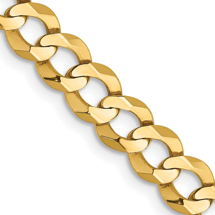 10K 5.9mm Lightweight Flat Cuban Chain-10LCB150-18