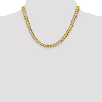 10K 7.2mm Lightweight Flat Cuban Chain-10LCB180-18