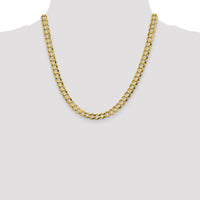 10K 7.2mm Lightweight Flat Cuban Chain-10LCB180-20
