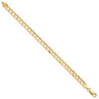10K 7.2mm Lightweight Flat Cuban Chain-10LCB180-8