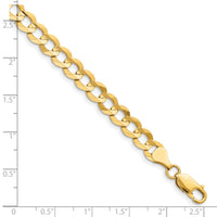 10K 7.2mm Lightweight Flat Cuban Chain-10LCB180-8