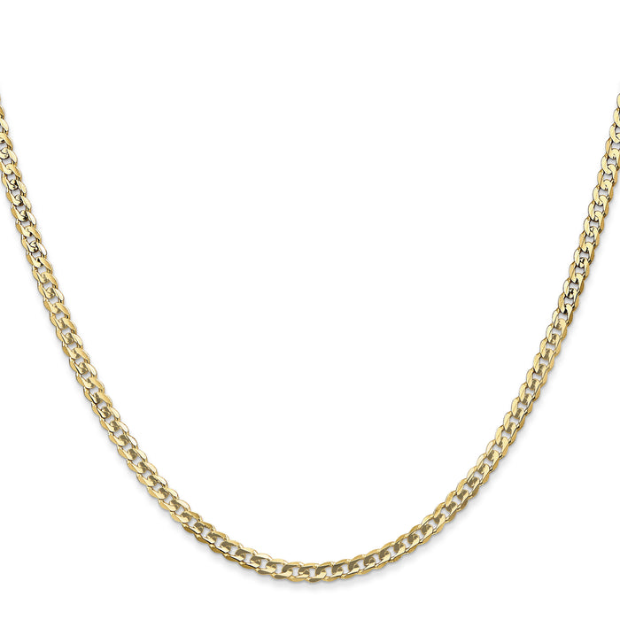 10K 3mm Open Concave Curb Chain 10K-10LCR080-16