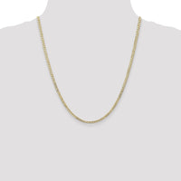 10K 3mm Open Concave Curb Chain 10K-10LCR080-22