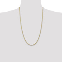 10K 3mm Open Concave Curb Chain 10K-10LCR080-26