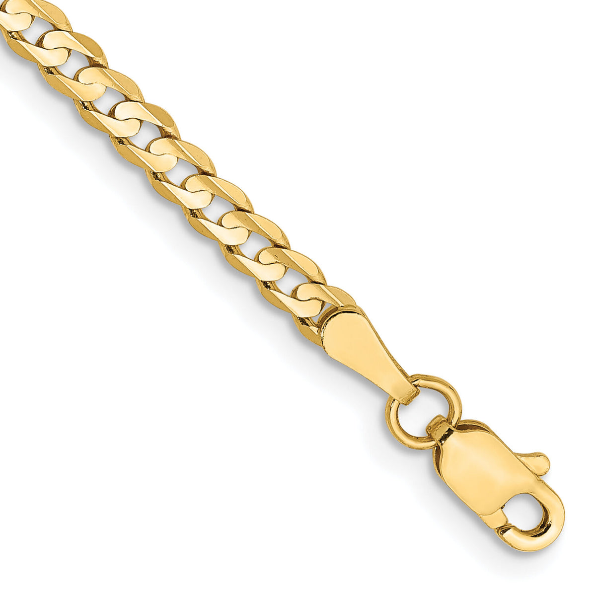10K 3mm Open Concave Curb Chain 10K-10LCR080-9