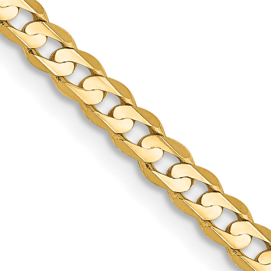 10K 3mm Open Concave Curb Chain 10K-10LCR080-22