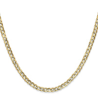 10K 3.8mm Open Concave Curb Chain 10K-10LCR100-22